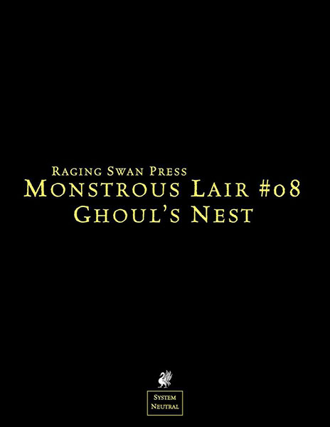A Review of the Role Playing Game Supplement Monstrous Lair #8: Ghoul Nest