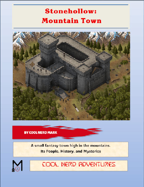 A Review of the Role Playing Game Supplement Stonehollow: Mountain Town